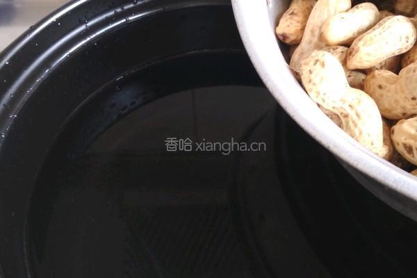 煮鲜花生的做法图解3