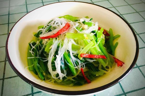 小白菜拌粉丝的做法图解9