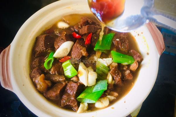 砂锅菌菇炖牛肉的做法图解7