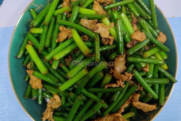 蒜薹炒肉的做法图解4