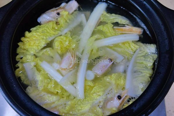 豆腐鲜虾汤的做法图解3
