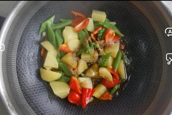 辣炒芸豆土豆块的做法图解9