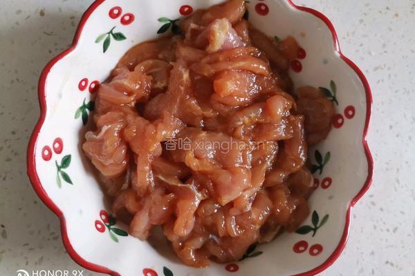 香菇炒肉片的做法图解3