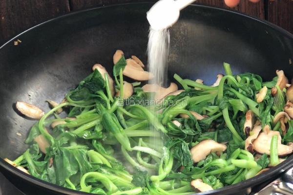 青菜香菇炒鸡蛋的做法图解10