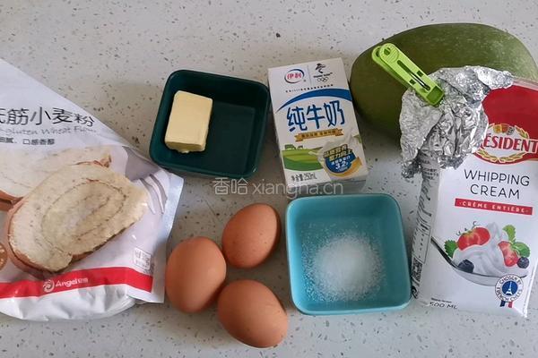 芒果千层蛋糕（薄饼机版）的做法图解1