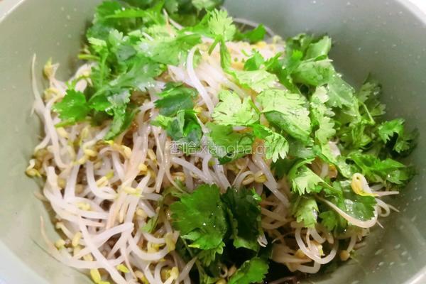 凉拌绿豆芽的做法图解3