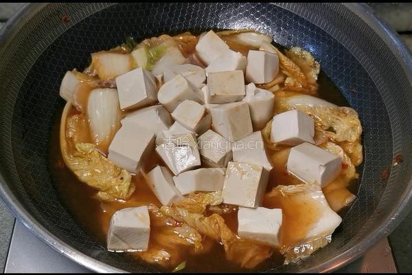 白菜豆腐炖粉条的做法图解7