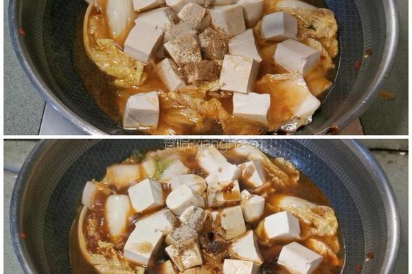 白菜豆腐炖粉条的做法图解8