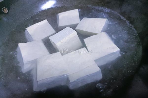 盐卤老豆腐酿肉的做法图解3