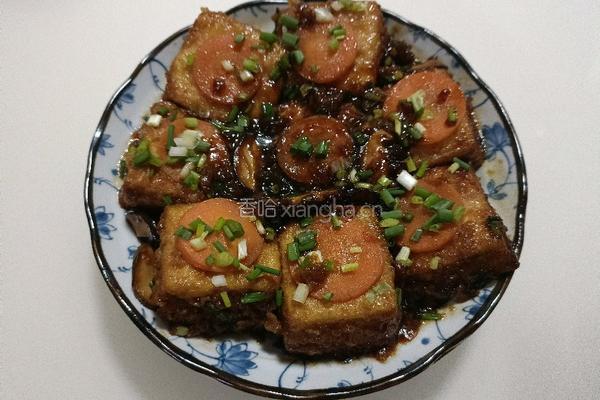 盐卤老豆腐酿肉的做法图解18