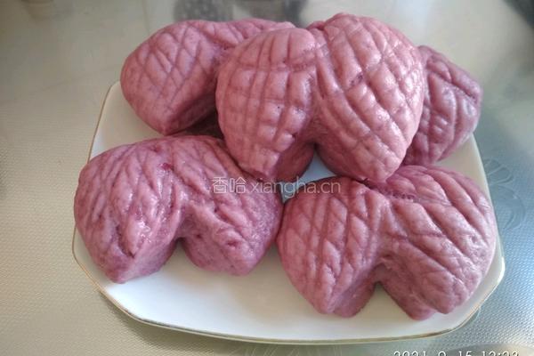 紫薯馒头的做法图解12