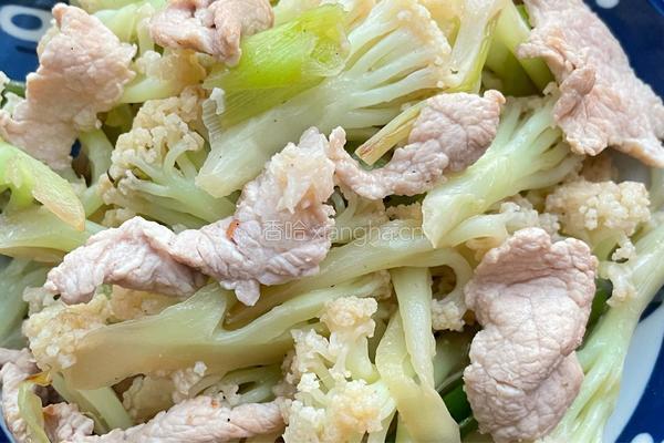 肉片炒花菜的做法图解10