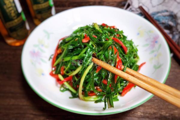 红椒炒韭菜的做法图解8