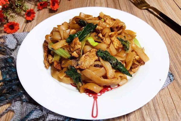 青菜鸡蛋炒河粉的做法图解11