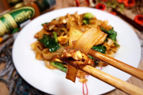 青菜鸡蛋炒河粉的做法图解12