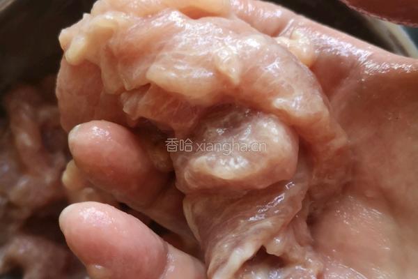 粉皮炒肉片的做法图解4
