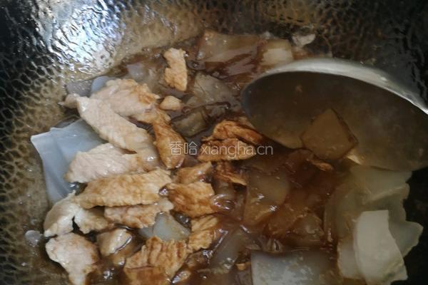 粉皮炒肉片的做法图解8