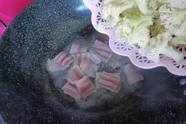 咸肉炒松花菜的做法图解7