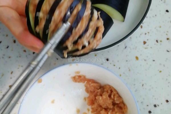清蒸茄盒的做法图解3