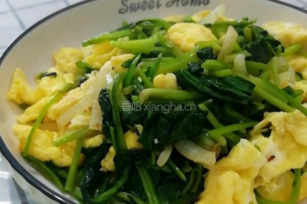 菠菜炒鸡蛋的做法图解11