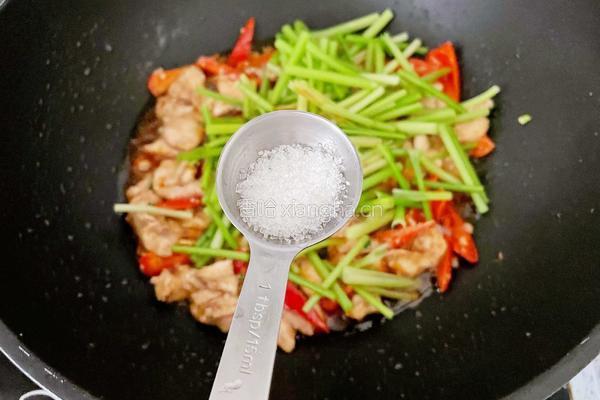 小炒鸡脯肉的做法图解10