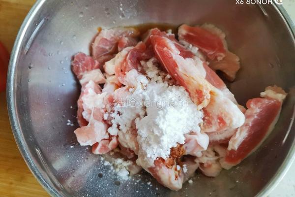 番茄菌菇炖猪肉的做法图解3