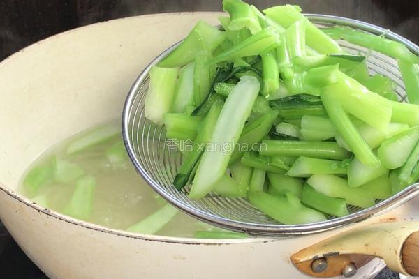 菜心梗炒肉的做法图解14