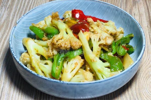 青椒炒花菜的做法图解11
