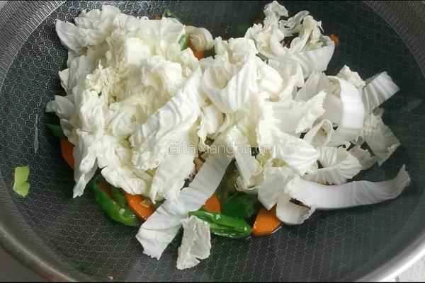 胡萝卜白菜粉条的做法图解5