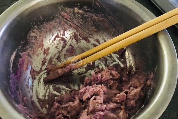 紫薯饼的做法图解4