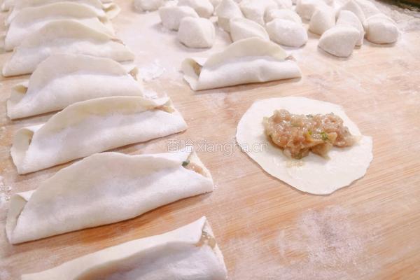 青白萝卜肉馅 锅贴饺的做法图解9