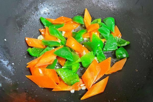 青椒炒花菜的做法图解7
