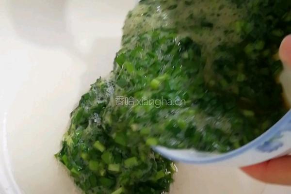 韭菜鸡蛋的做法图解4