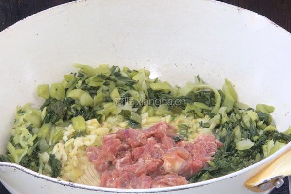 冲菜炒肉的做法图解7