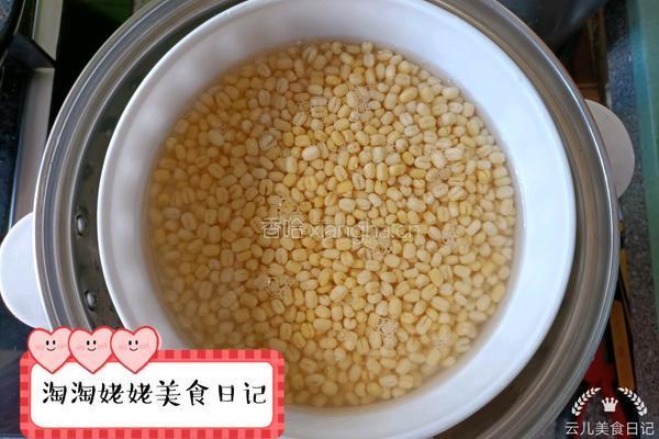 无糖夹馅儿绿豆糕的做法图解2