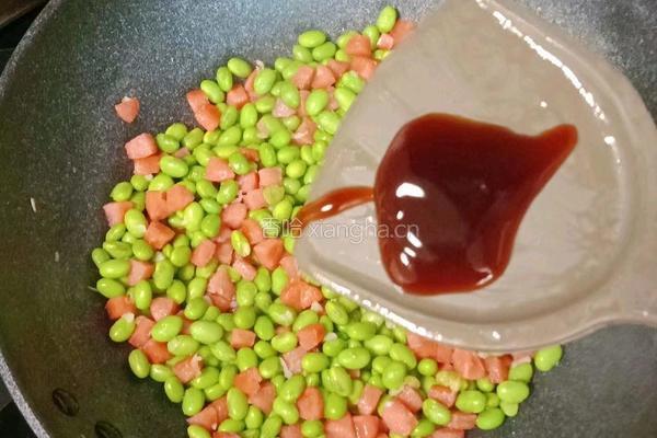 毛豆米炒火腿肠的做法图解10