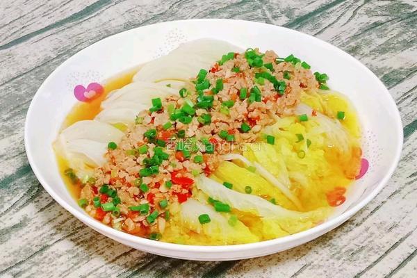 肉末蒸娃娃菜的做法图解15