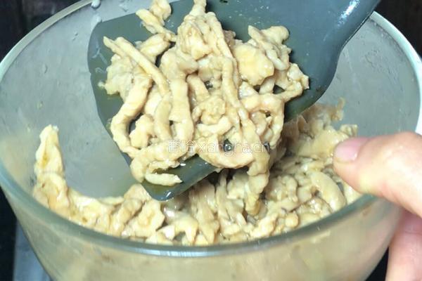 小白菜炒肉丝的做法图解7