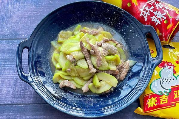 肉片炒丝瓜的做法图解11
