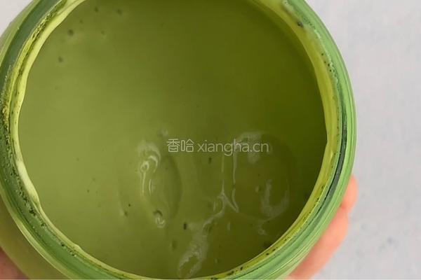 椰香抹茶酸奶的做法图解5