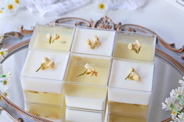 椰香茉莉双层布丁的做法图解12