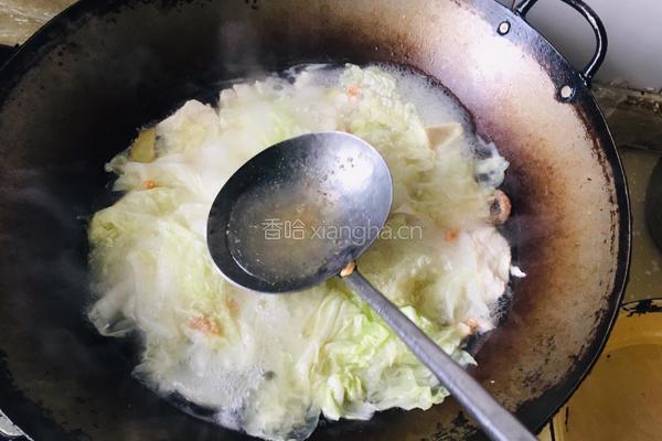 海米白菜豆腐汤的做法图解7