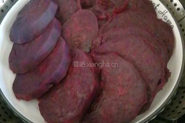 紫薯啵啵奶昔的做法图解2