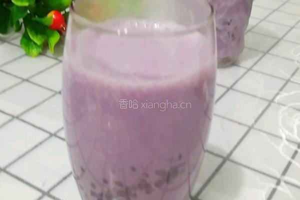 紫薯啵啵奶昔的做法图解10