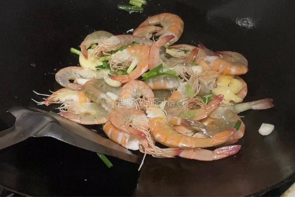 葱香炒虾的做法图解6