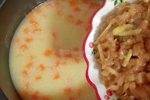 鸡肉小米萝卜粥的做法图解10