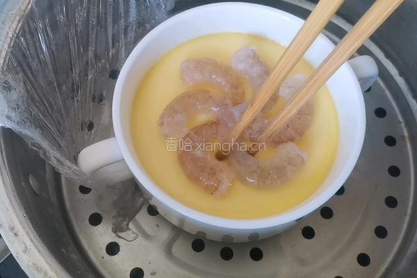虾仁蒸蛋的做法图解9