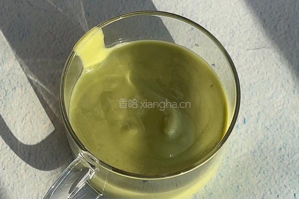 椰香抹茶酸奶杯的做法图解3