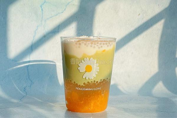 椰香抹茶酸奶杯的做法图解13
