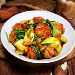 小白菜烧肉圆子的做法[图]